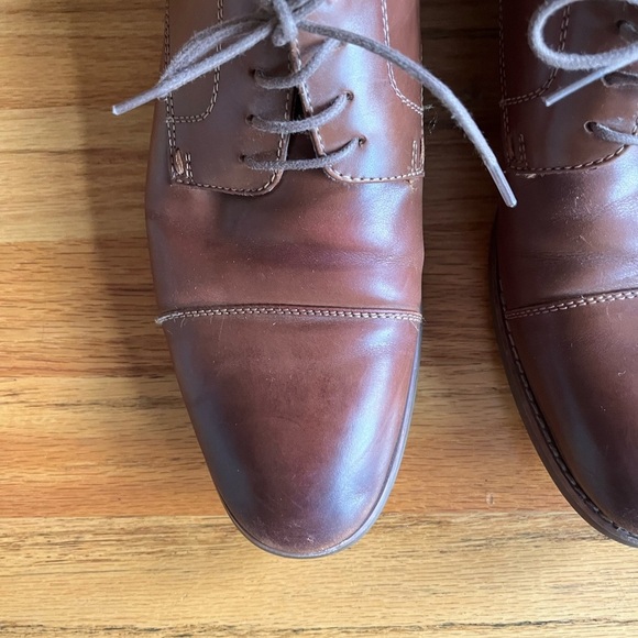 ALDO Lace Up Brown Leather Oxford Shoes 9 main image 4
